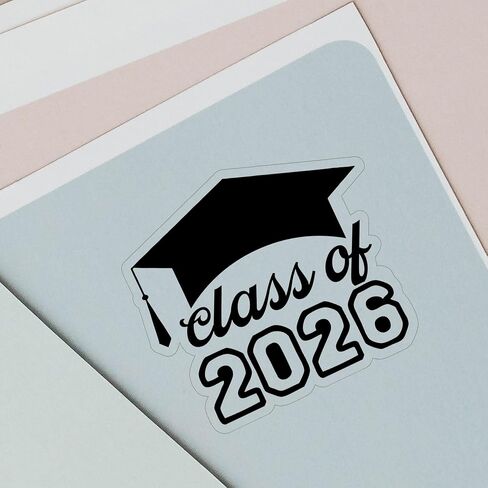 120 × ملصقات هدايا لحفلات التخرج فئة 2026، أختام مظروف التخرج، ملصقات دعوة لإعلان التخرج ذات شكل غير منتظم مع لاصق قوي، عرض 2 بوصة (رقائق ذهبية) in Saudi Arabia