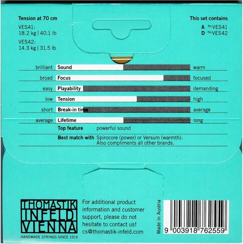 Thomastik-Infeld Versum Solo Cello Twin Set - 4/4 Scale - No. VES4142 in Kuwait
