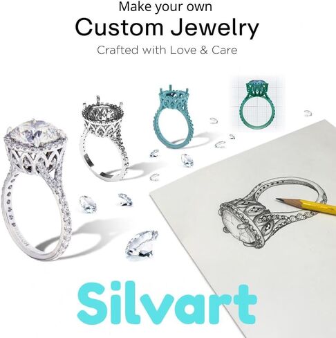 Silvart 2 قيراط ماركيز قطع الماس آرت ديكو التراص العنقودية خاتم الزفاف خاتم الخطوبة للنساء 14 قيراط الذهب الأصفر مطلي 925 الفضة الاسترليني اليدوية الحديثة الذكرى والمجوهرات هدية لها in Saudi Arabia