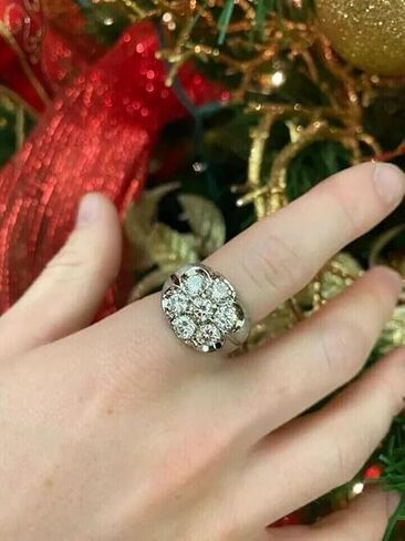 Finecreation_usa-2.00Ct خاتم زفاف رجالي مصنوع من الألماس بشكل دائري من الذهب الأبيض عيار 14 قيراط ومصنوع من الفضة الإسترلينية عيار 925 (أبيض، 12) in Saudi Arabia