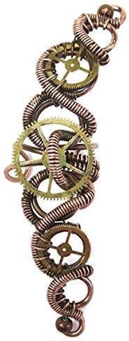 Bronze and Brass 3-Gear Steampunk Ear Cuff; Non-pierced Watch Gear Earring, "Helix" in Saudi Arabia