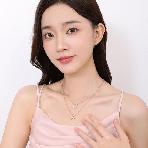 Meissa Sterling Silver Dragonfly Earrings Cute Dragonfly Bug Studs Cubic Zirconia Earring Silver Gold Rose Gold Pleated in Saudi Arabia
