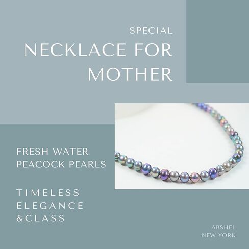Fresh Water Blue Pearls Necklace for Valentine’s Day/Girlfriend/Wedding/Birthday/Anniversary/Brides in Saudi Arabia