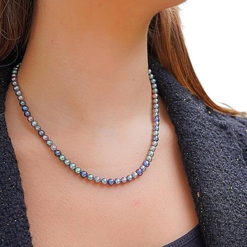 Fresh Water Blue Pearls Necklace for Valentine’s Day/Girlfriend/Wedding/Birthday/Anniversary/Brides in Saudi Arabia
