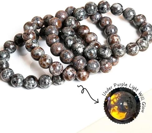Natural Flame Yooperlite Stone Women Men Handmade Yoga Stretch Elastic Bracelet Natural Stone Crystal Powerful Chakra Fire Stone Energy Meditation Fengshui Bangle Jewelry Gifts for Unisex Adult in Saudi Arabia