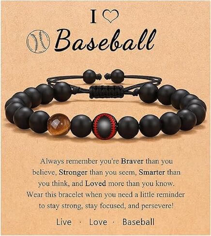 Football Baseball Basketball Soccer Bracelet With Card Gift for Men Women in Kuwait