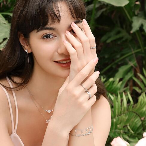 Meissa Dainty Butterfly Gold Bracelets for Women 925 Sterling Silver Adjustable Hand Chain with Cubic Zirconia Anniversary Birthday Jewelry Gifts in Saudi Arabia