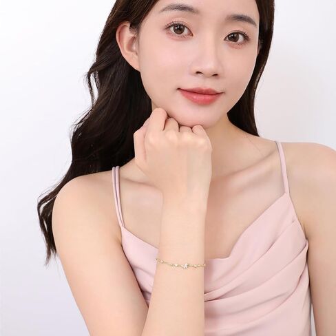 Meissa Dainty Butterfly Gold Bracelets for Women 925 Sterling Silver Adjustable Hand Chain with Cubic Zirconia Anniversary Birthday Jewelry Gifts in Saudi Arabia