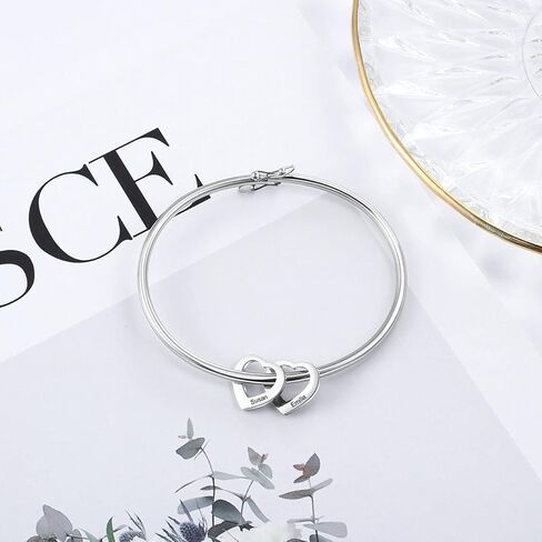 Personalized Mother Jewelry - Mother Bracelet - Engraved Mom Bracelet with Kids Name - Silver, Gold, Rose Grandmother Custom Mother Day Gift - Mom Birthday Gifts in Saudi Arabia