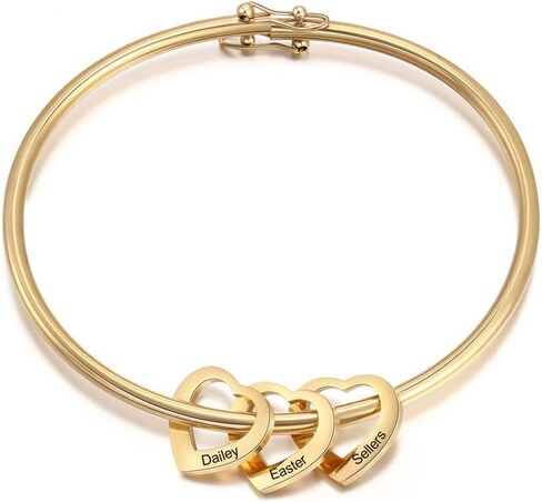 Personalized Mother Jewelry - Mother Bracelet - Engraved Mom Bracelet with Kids Name - Silver, Gold, Rose Grandmother Custom Mother Day Gift - Mom Birthday Gifts in Saudi Arabia