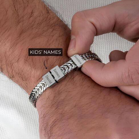 Custom Mens Bracelets: Engraved Men Bracelet, Personalized Bracelet for Guys, Silver/gold, Fathers Day Bracelet, Dad Bracelet, Mens Cuban Link Bracelet in Saudi Arabia
