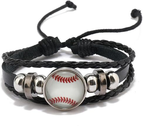 أساور رياضية مضفرة للرجال قابل للتعديل البيسبول / الكرة الطائرة / كرة السلة / كرة القدم / كرة القدم الأساور الرياضية المصنوعة يدويا لمحبي الرياضة قابل للتعديل للجنسين سحر مضفر أساور أساور الصداقة الفريق in Kuwait