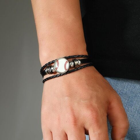 أساور رياضية مضفرة للرجال قابل للتعديل البيسبول / الكرة الطائرة / كرة السلة / كرة القدم / كرة القدم الأساور الرياضية المصنوعة يدويا لمحبي الرياضة قابل للتعديل للجنسين سحر مضفر أساور أساور الصداقة الفريق in Kuwait