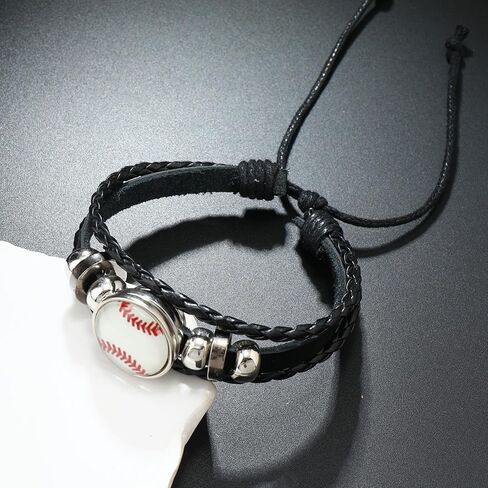 أساور رياضية مضفرة للرجال قابل للتعديل البيسبول / الكرة الطائرة / كرة السلة / كرة القدم / كرة القدم الأساور الرياضية المصنوعة يدويا لمحبي الرياضة قابل للتعديل للجنسين سحر مضفر أساور أساور الصداقة الفريق in Kuwait
