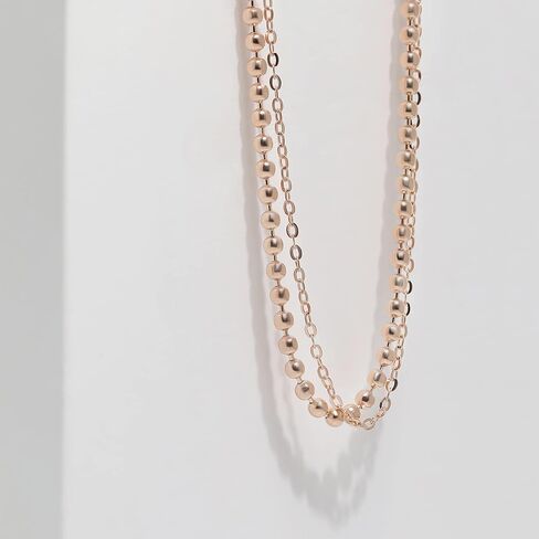 Meissa Sterling Silver Layer Bracelet for Women Beads Double Layer Stacking Bracelet Dainty Simple Minimalist Friendship Bracelet Girs Gift in Saudi Arabia