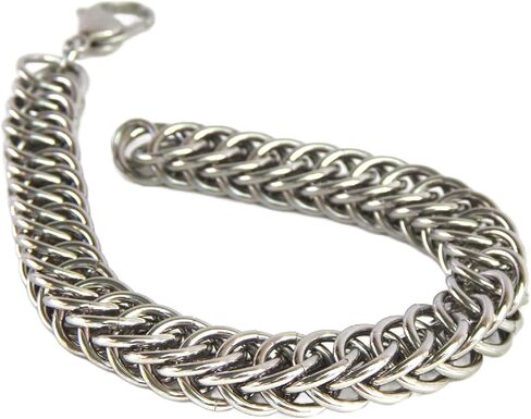 Stainless Steel Bracelet, Handmade in USA by ChainMettle Jewelry (Custom Size) in Saudi Arabia