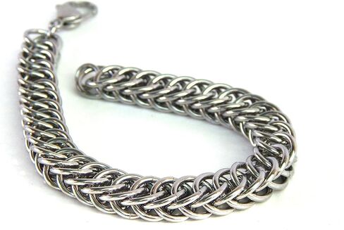 Stainless Steel Bracelet, Handmade in USA by ChainMettle Jewelry (Custom Size) in Saudi Arabia