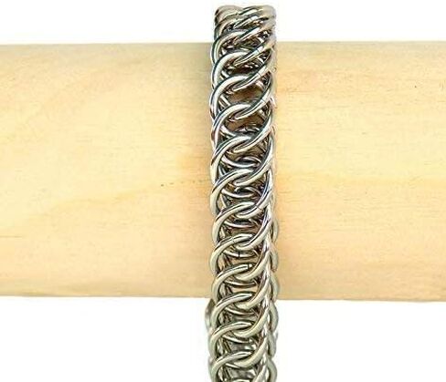 Stainless Steel Bracelet, Handmade in USA by ChainMettle Jewelry (Custom Size) in Saudi Arabia