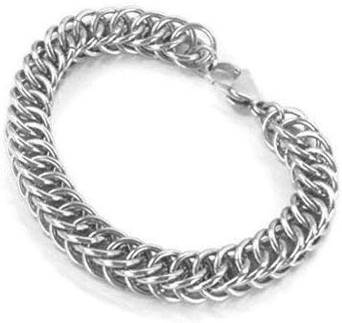 Stainless Steel Bracelet, Handmade in USA by ChainMettle Jewelry (Custom Size) in Saudi Arabia