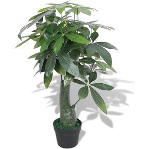 Artificial Fortune Tree Plant with Pot 33.5" Green,Stunning Artificial Fortune Tree 33.5" Lifelike Fortune Plant for Home and Office Decor Home Décor Artificial Flora in Saudi Arabia