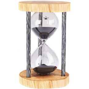 Handcrafted Live Edge Elm Sand Timer - Wooden Hourglass Sand Timer (15 or 30min) 30 Minutes in Kuwait