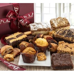 Dulcet Christmas Gift Basket - Freshly Baked Gourmet Holiday Treats - Individually Wrapped to Preserve Freshness and Taste - Holiday Gift Basket Comes with Personalized Note Option from Santa or You. in Saudi Arabia
