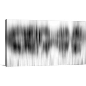 Black and White Abstract Panoramic Wall Art on Framed Canvas in Saudi Arabia