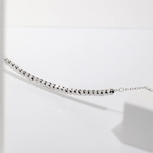Meissa Sterling Silver Anklet for Women Little Blocks Anklet Simple Gold Anklet Rose Gold Anklet Adjustable Chain in Saudi Arabia
