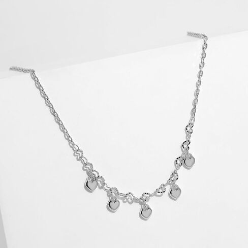 خلخال من Meissa Love Dangle خلخال من الفضة الإسترليني عيار 925 أنيق لطيف على شكل قلب صيفي للشاطئ وحمام سباحة مقاوم للماء وقابل للتعديل وسوار عصري للقدم والكاحل مجوهرات للسفر in Kuwait