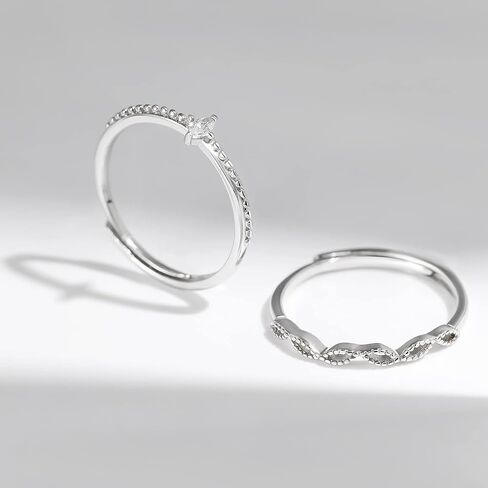 Meissa Sterling Silver Cubic Zirconia Bridal Rings Sets Engagement Wedding Rings Halo Promise Band for Women Size 3-10 in Saudi Arabia