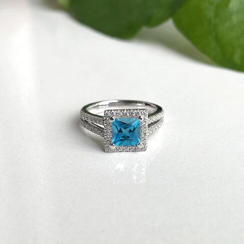 Pear & Round Cut Blue Topaz Crown Style Enhancer Guard For Women, 14K Gold Plated 925 Silver December Birthstone Blue Topaz Crown Enhancer Wrap Guard Matching Band in Saudi Arabia