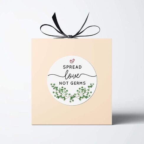 Spread Love Not Germs Social Distancing Wedding Favor Label Stickers,Wedding Favor Stickers-120PCS in Saudi Arabia
