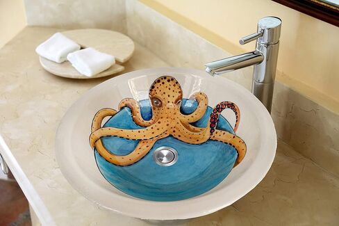 Bathroom Vessel Octopus Sink, Ceramic Countertop Basin, Washing Bowl, Vanity Countertop Sink, Washbasin, Bathroom Remodeling, Lavatory in Saudi Arabia