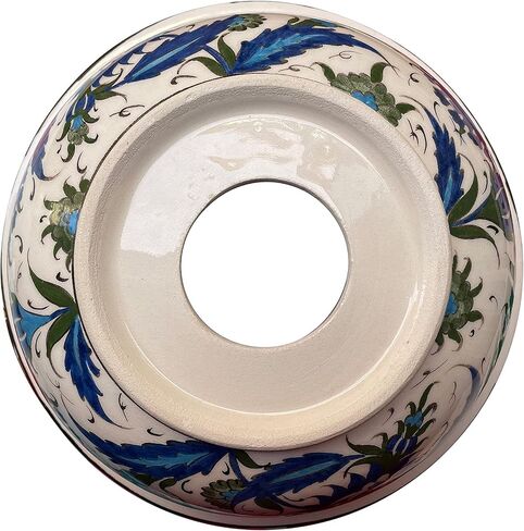 Unique Floral Bathroom Vessel Sink, Ceramic Round Washbasin, Vanity Vessel Sink, Kitchen Countertop Basin, Powder Sink, Bathroom Remodeling in Saudi Arabia