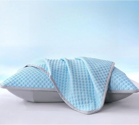 1pc Cooling Pillowcase – 100% Polyester Breathable Bedding, Cool-Touch Pillow Cover for Night Sweat Relief & Comfortable Sleep in Saudi Arabia