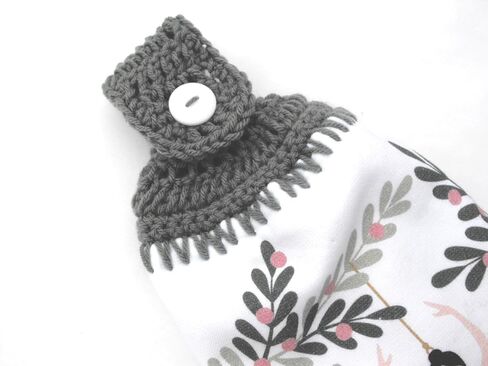Christmas Ballerina Ornament - Double Thick/Full Handmade Crochet TOP Kitchen Towel in Saudi Arabia