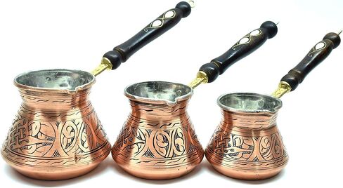 CraftTR Turkish Coffee Pot, Coffee Maker, Kettle Coffee, Single Serve Coffee Maker, Camping Coffee Pot, Copper Coffee Maker, Saudi Coffee, Camping Coffee Pot Over Fire, Turkish Arabic Coffee in Saudi Arabia