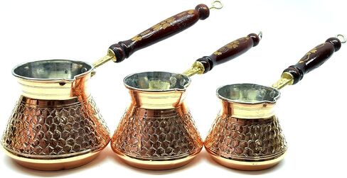 CraftTR Turkish Coffee Pot, Coffee Maker, Kettle Coffee, Single Serve Coffee Maker, Camping Coffee Pot, Copper Coffee Maker, Saudi Coffee, Camping Coffee Pot Over Fire, Turkish Arabic Coffee in Saudi Arabia