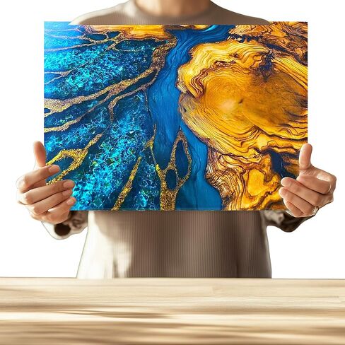 Resin Epoxy Wood Grain Effect Cutting Board - Durable Glass Design - Three Unique Designs for Every Kitchen. in Saudi Arabia