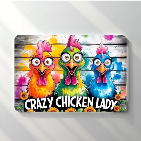 Chicken Lady Glass Cutting Board - Adorable Charcuterie Board for Housewarming or Holiday Gift. in Saudi Arabia