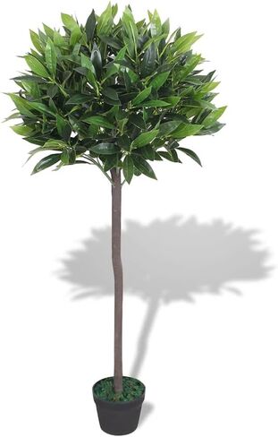 Artificial Bay Tree Plant with Pot 49.2" Green,Enrich Your Space with The Lifelike Artificial Bay Tree: A Verdant Oasis for Any Abode or Office Home Décor Artificial Flora in Saudi Arabia