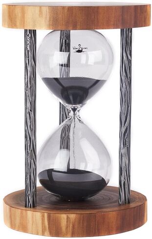 Live Edge Black Walnut Sand Timer Relaxation and Home Décor (15 or 30min) 30 Minutes in Kuwait