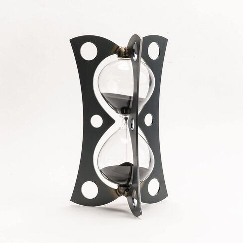Industrial Metal Sand Timer - Unique Rustic Metal Hourglass Décor (15 or 30min) 30 Minutes in Kuwait