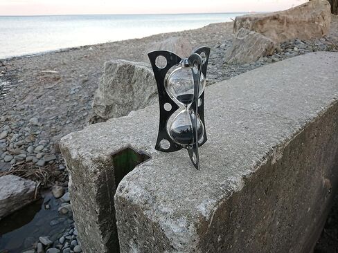 Industrial Metal Sand Timer - Unique Rustic Metal Hourglass Décor (15 or 30min) 30 Minutes in Kuwait