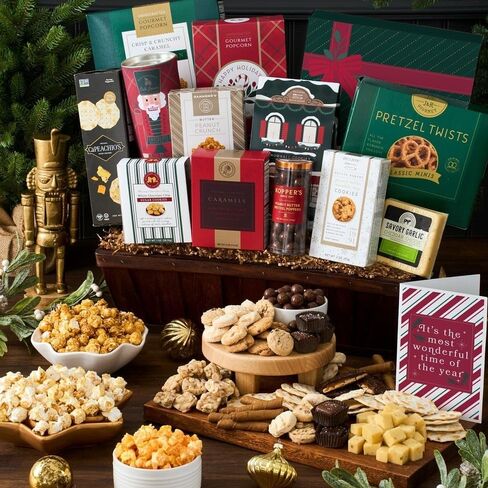 Christmas Basket Gift Deluxe of Holiday Foods by GourmetGiftBaskets.com in Saudi Arabia