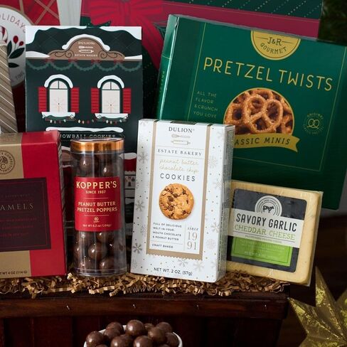 Christmas Basket Gift Deluxe of Holiday Foods by GourmetGiftBaskets.com in Saudi Arabia