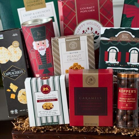 Christmas Basket Gift Deluxe of Holiday Foods by GourmetGiftBaskets.com in Saudi Arabia