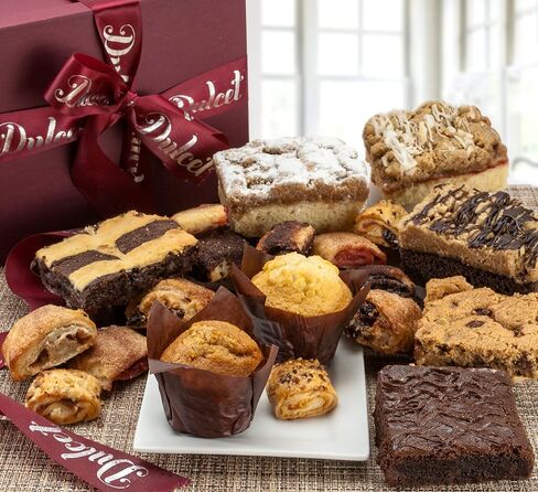 Dulcet Christmas Gift Basket - Freshly Baked Gourmet Holiday Treats - Individually Wrapped to Preserve Freshness and Taste - Holiday Gift Basket Comes with Personalized Note Option from Santa or You. in Saudi Arabia