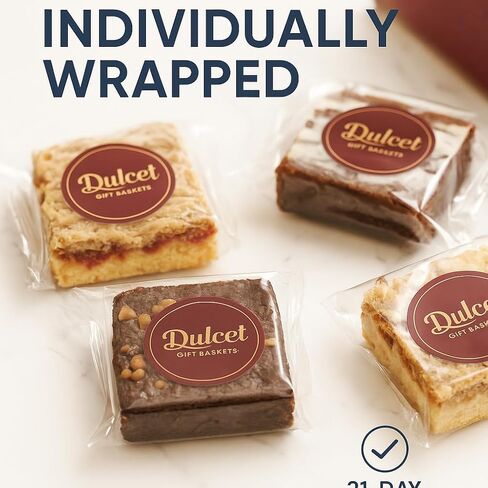Dulcet Christmas Gift Basket - Freshly Baked Gourmet Holiday Treats - Individually Wrapped to Preserve Freshness and Taste - Holiday Gift Basket Comes with Personalized Note Option from Santa or You. in Saudi Arabia