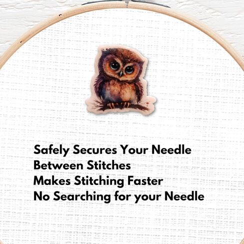Cute Owl Magnetic Needle Minder – Owl Needle Holder for Cross Stitch, Embroidery, Quilting & Sewing Projects in Saudi Arabia